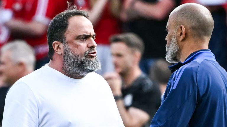 Clash at the City Ground: Marinakis Confronts Nuno as Tensions Rise at Nottingham Forest